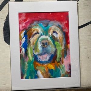 Original “Happy Retriever” painting.